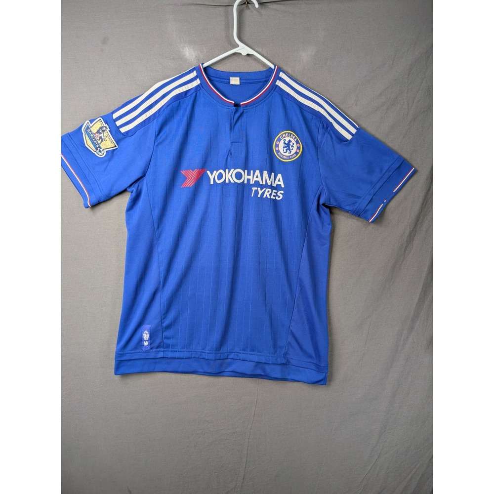 Adidas Chelsea FC 2015-16 Home Jersey Blue Yokohama Tyres Mens 2XL No. 6
